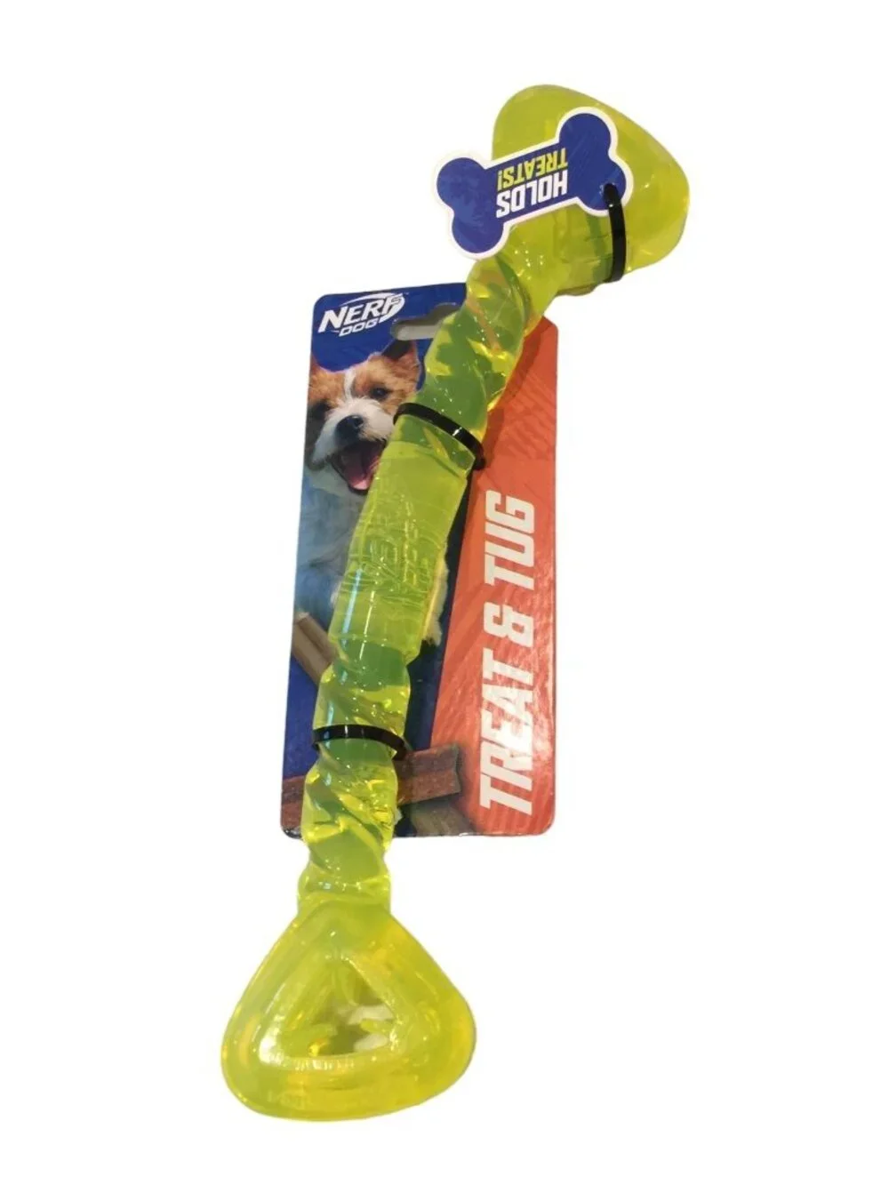 Nerf Dog Treat & Tug Yellow Treat Holder 10